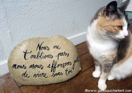 Messages gravés sur des pierres 2