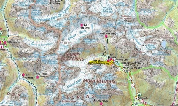 QUAND CHANTAL NOUS EMMENE AU GLACIER BLANC    01